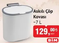 ASKILI ÇÖP KOVASI 7 L